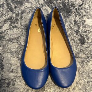 Mix No. 6 Royal Blue Leather Ballet Flats